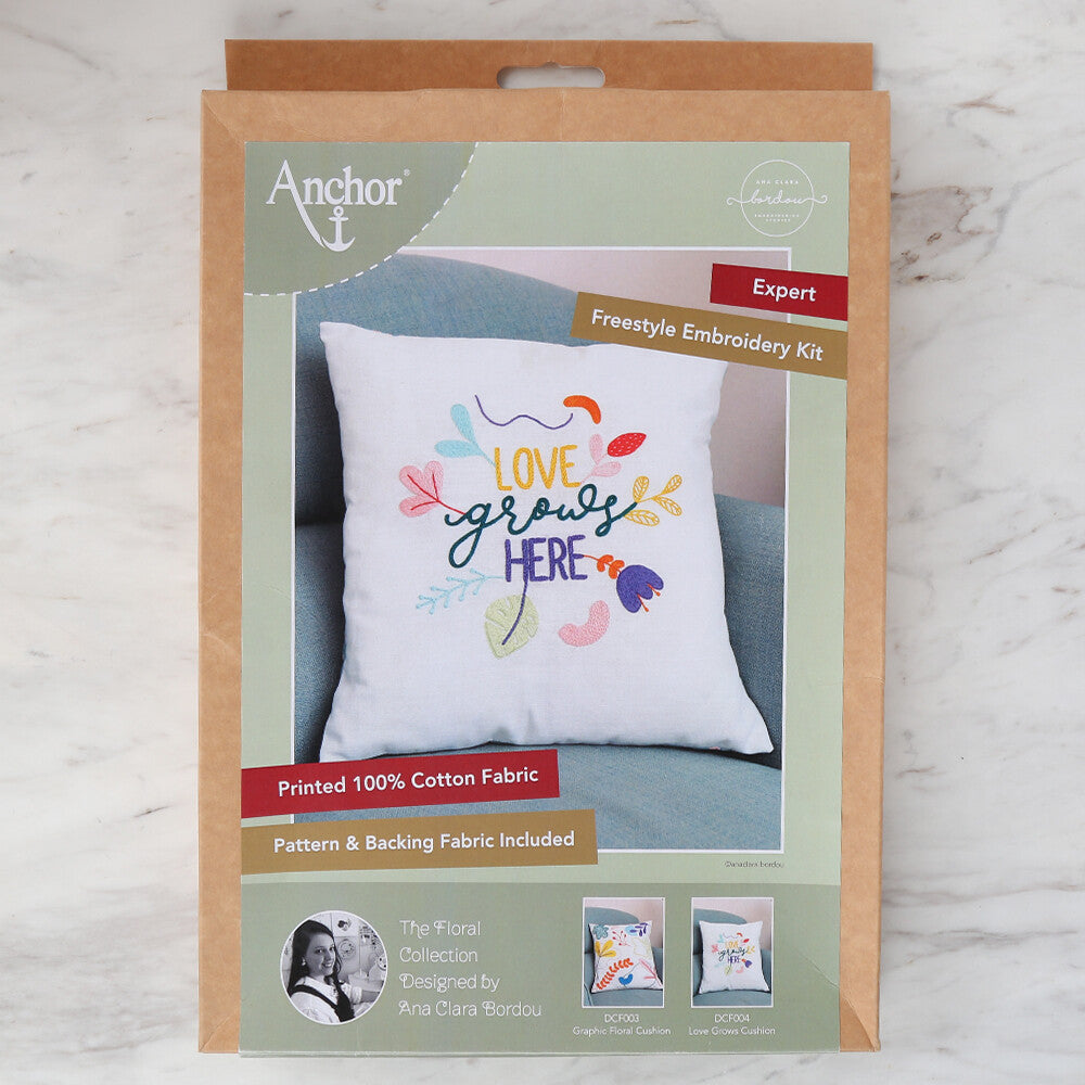 Anchor Embroidery Kit 40 x 40cm 15.75 x 15.75" DCF004
