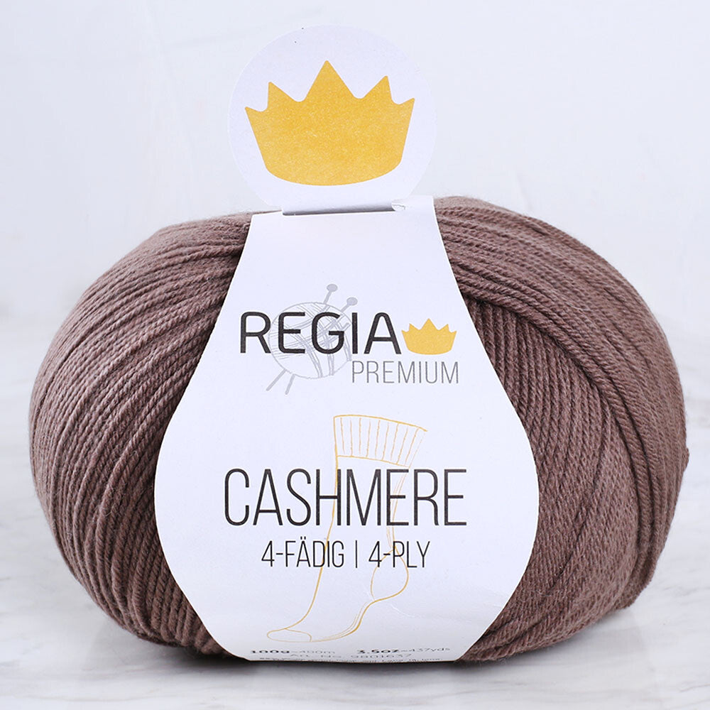 Schachenmayr Regia Premium Cashmere Knitting Yarn, Brown - 9801637 - 00025