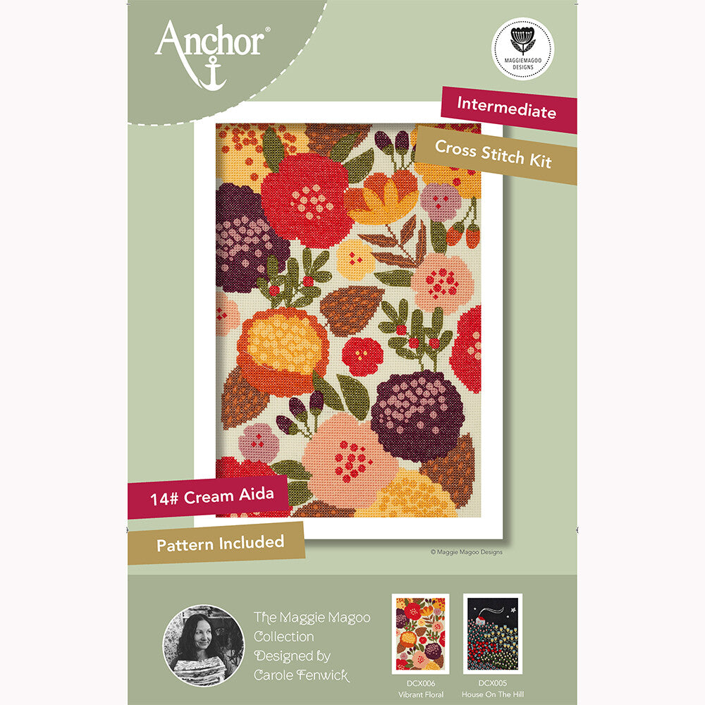 Anchor Embroidery Kit 28 x 19cm 11.02 x 7.48" DCX006