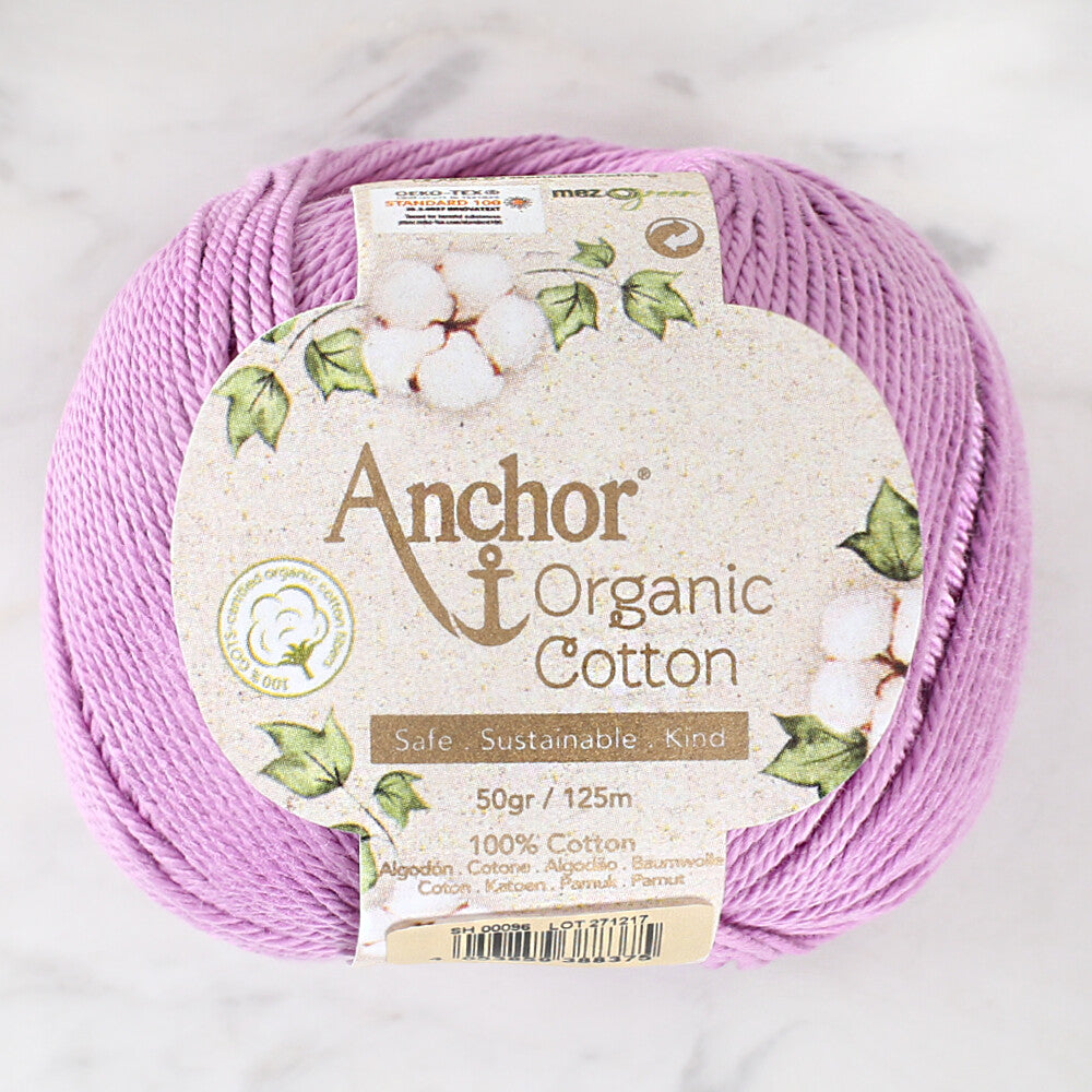 Anchor Organic Cotton Yarn, Lilac - SH 00096
