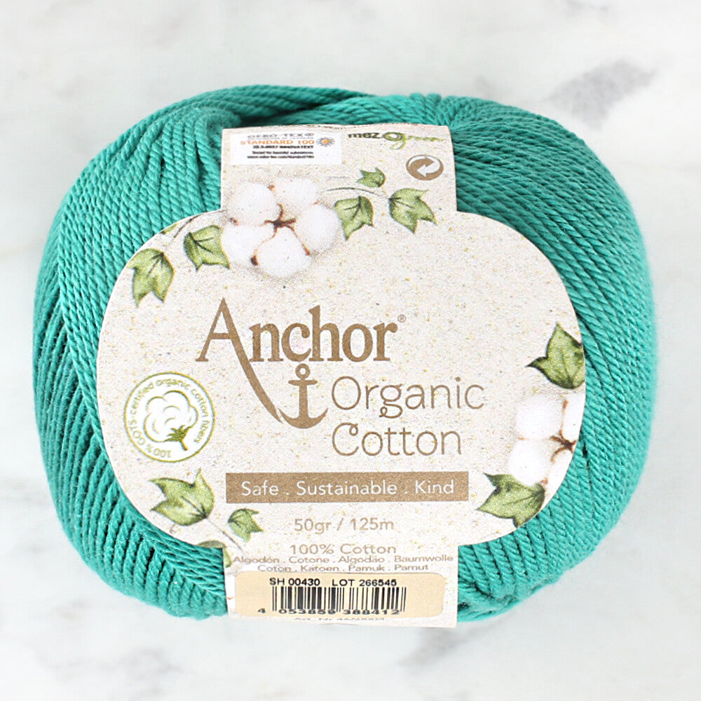 Anchor Organic Cotton Yarn, Green - SH 00430