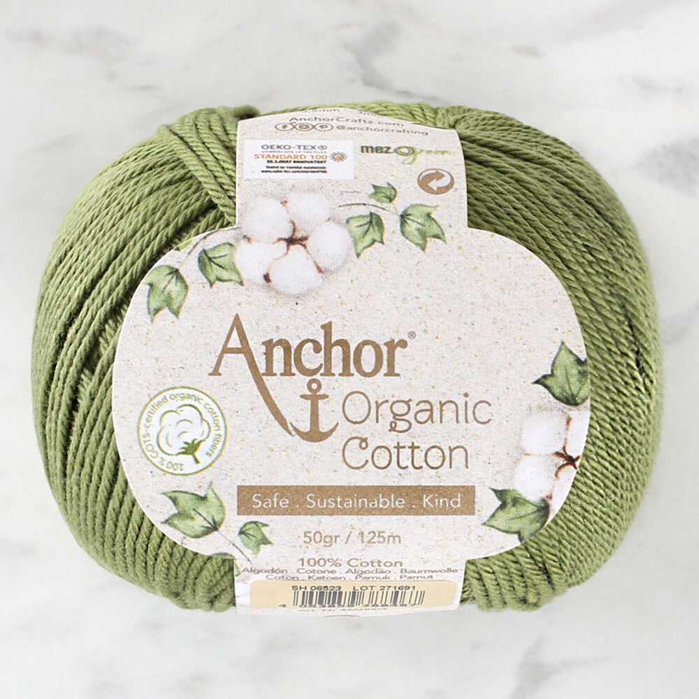 Anchor Organic Cotton Yarn, Green - SH 06523