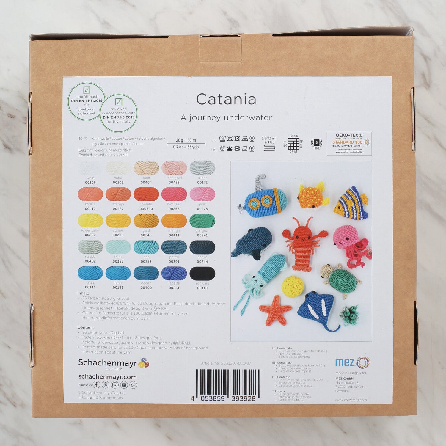 Schachenmayr Catania Amigurumi Set, Underwater - 9891210-BOX07