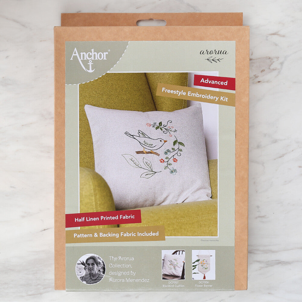 Anchor Embroidery Kit 40 x 40cm 15.75 x 15.75" DCF007