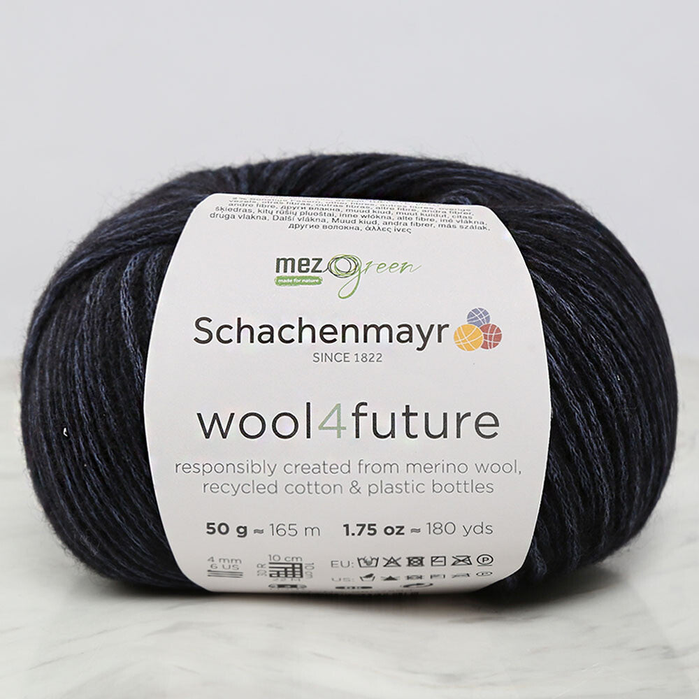 Schachenmayr wool4future Yarn, Navy Blue - 9807594-00050
