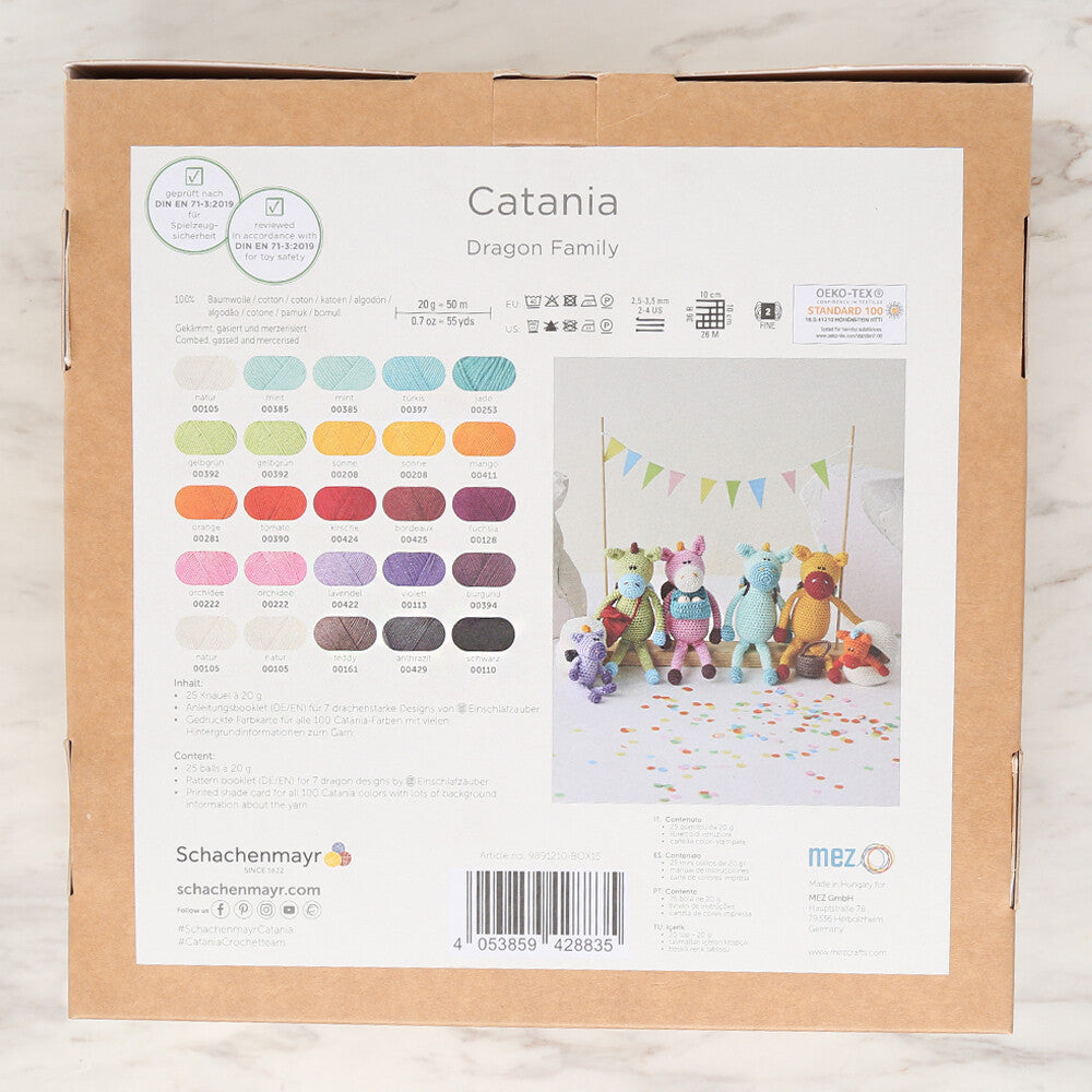 Schachenmayr Catania Amigurumi Set Dragon Family 9891210-BOX15