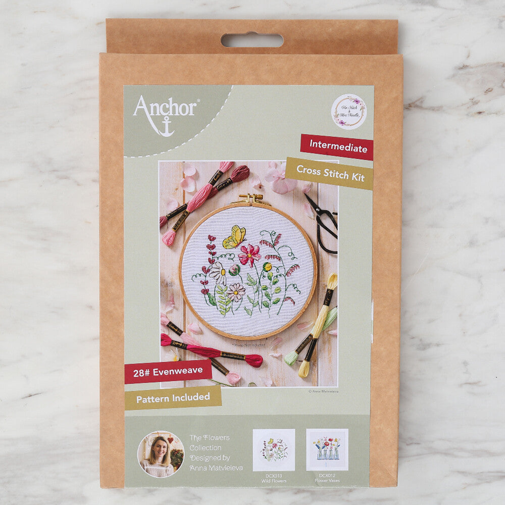 Anchor Embroidery Kit 17 x 14cm 6.7 x 5.51" DCX013