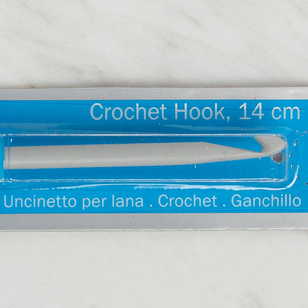 Milward Aluminium Crochet Hook with Plastic Handle 14 cm, size 4 mm