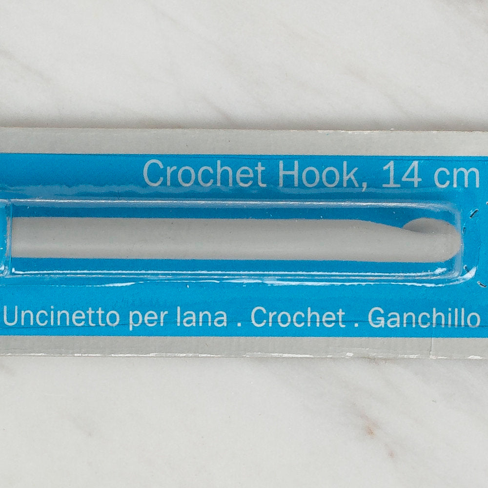 Milward Aluminium Crochet Hook with Plastic Handle 14 cm, size 4,5 mm