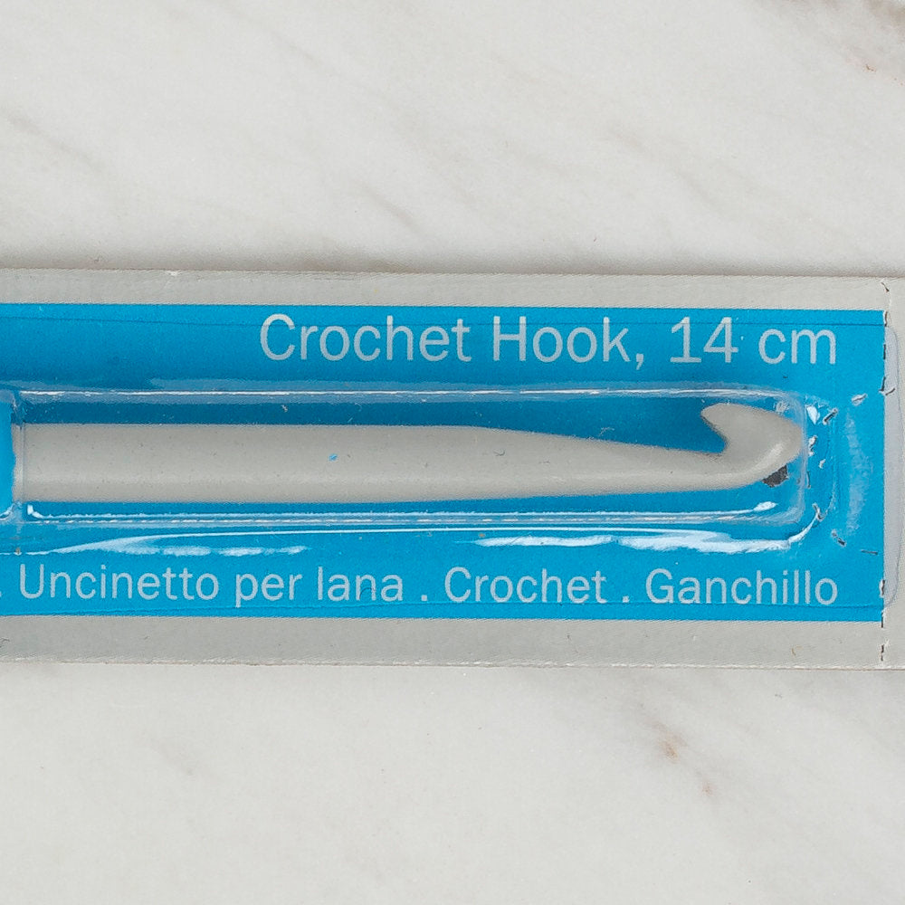 Milward Aluminium Crochet Hook with Plastic Handle 14 cm, size 5 mm