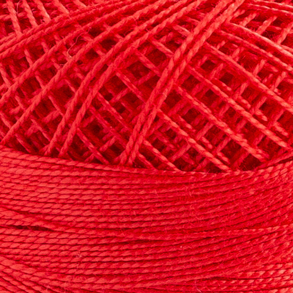 Domino Cotton Perle Size 12 Embroidery Thread (5 g), Vermilion - 4590012-752