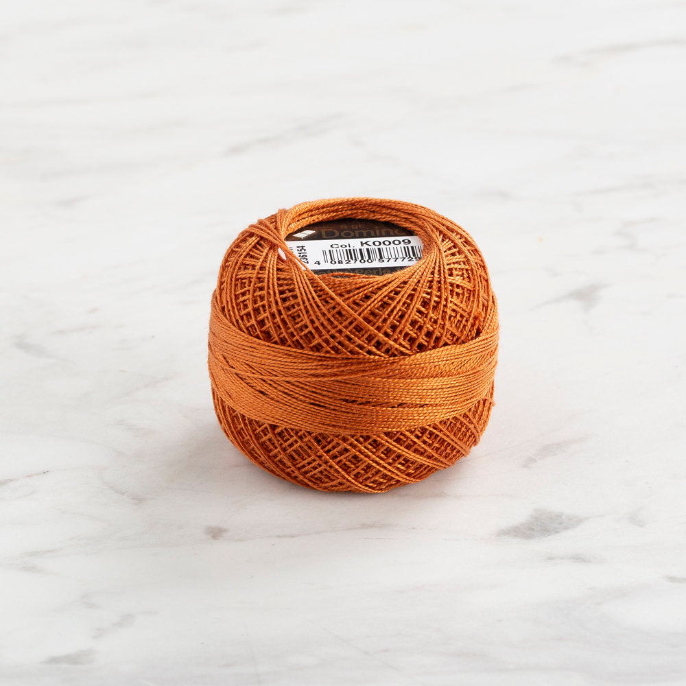 Domino Cotton Perle Size 12 Embroidery Thread (5 g), Brown - 4590012-K0009