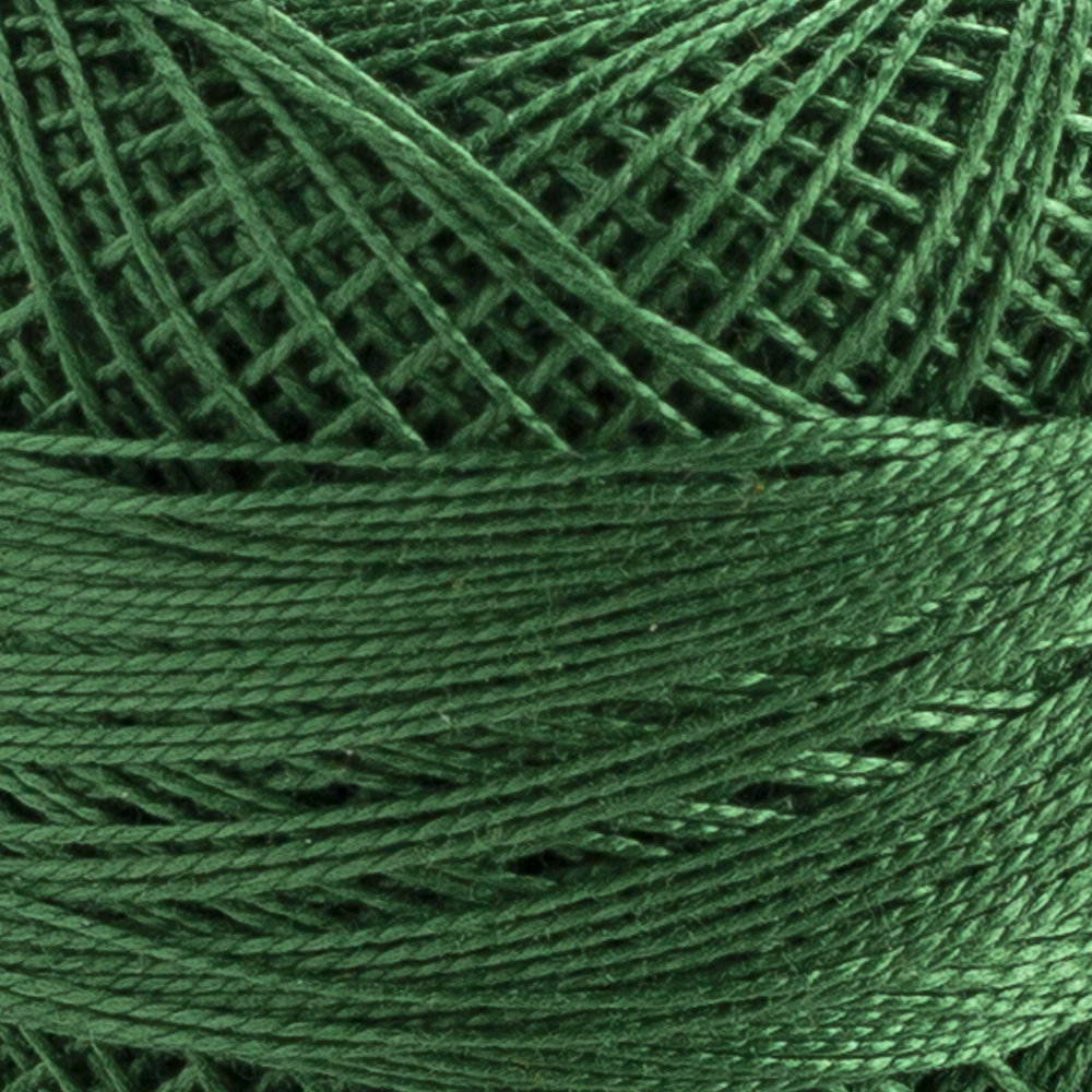 Domino Cotton Perle Size 12 Embroidery Thread (5 g), Green - 4590012-K0012