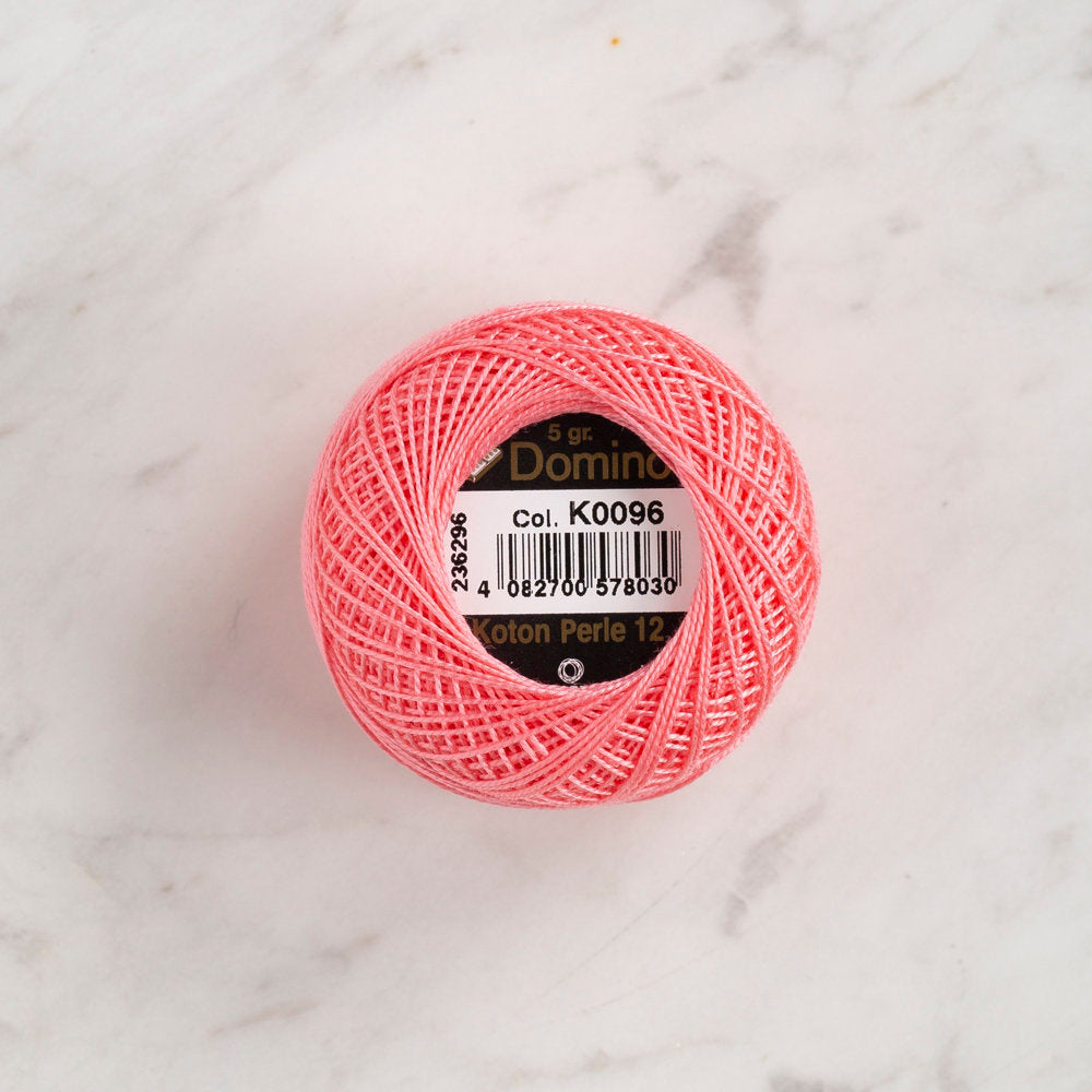 Domino Cotton Perle Size 12 Embroidery Thread (5 g), Pink - 4590012-K0096
