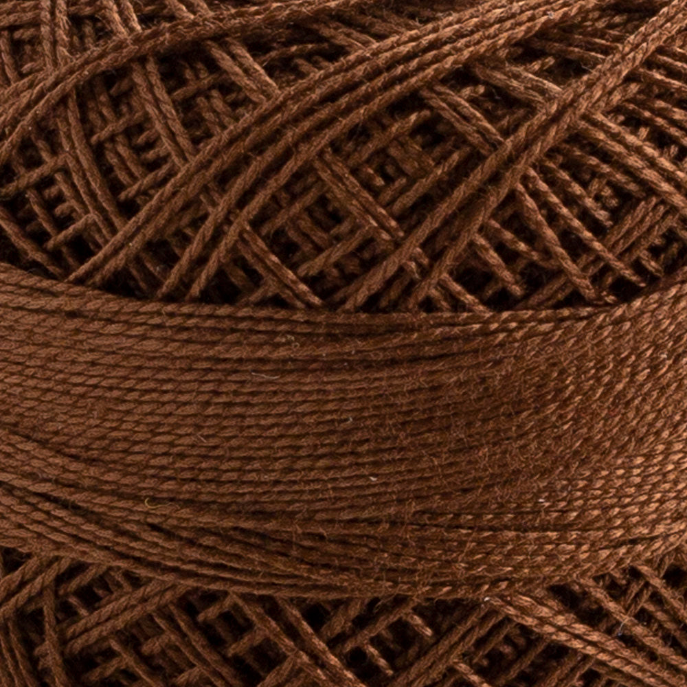 Domino Cotton Perle Size 12 Embroidery Thread (5 g), Brown - 4590012-K0138