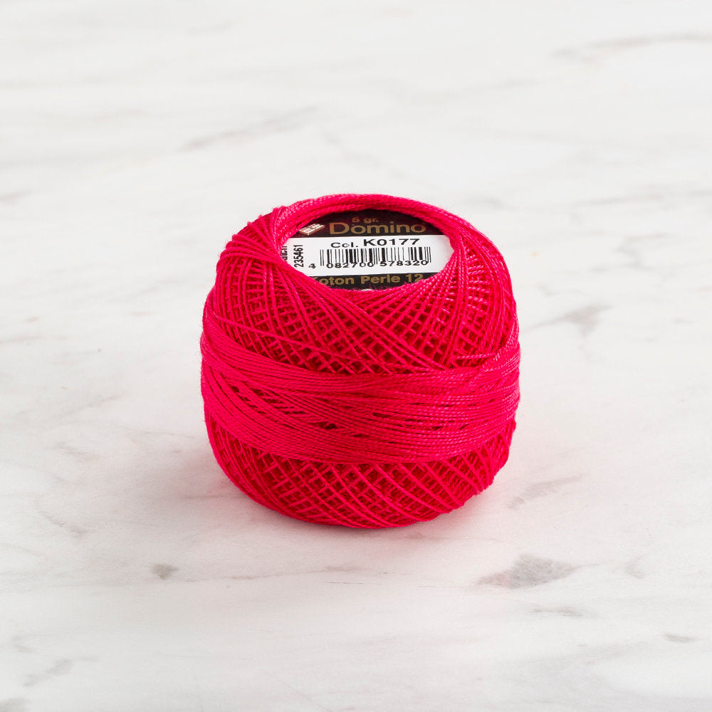 Domino Cotton Perle Size 12 Embroidery Thread (5 g), Fuschia - 4590012-K0177