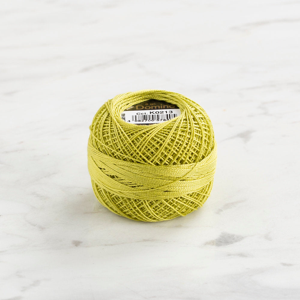 Domino Cotton Perle Size 12 Embroidery Thread (5 g), Green - 4590012-K0213