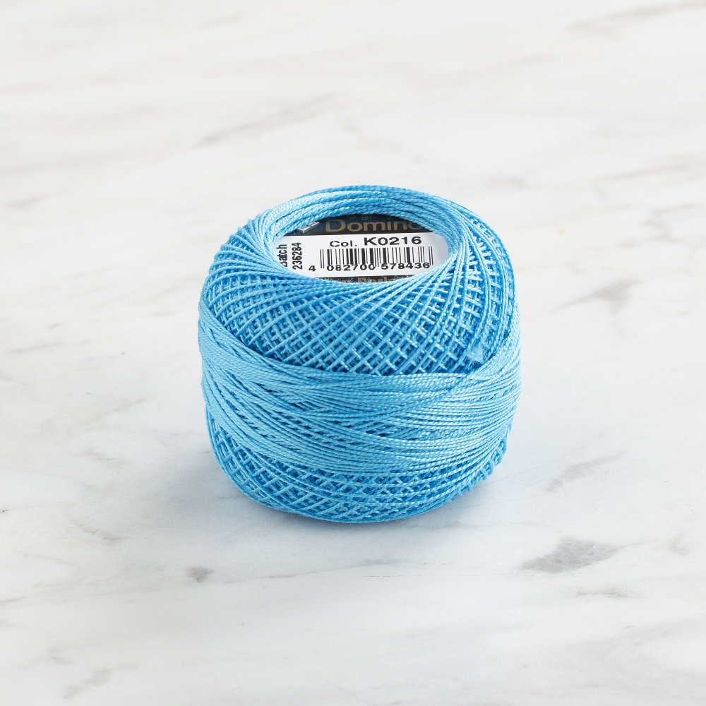 Domino Cotton Perle Size 12 Embroidery Thread (5 g), Turquoise - 4590012-K0216