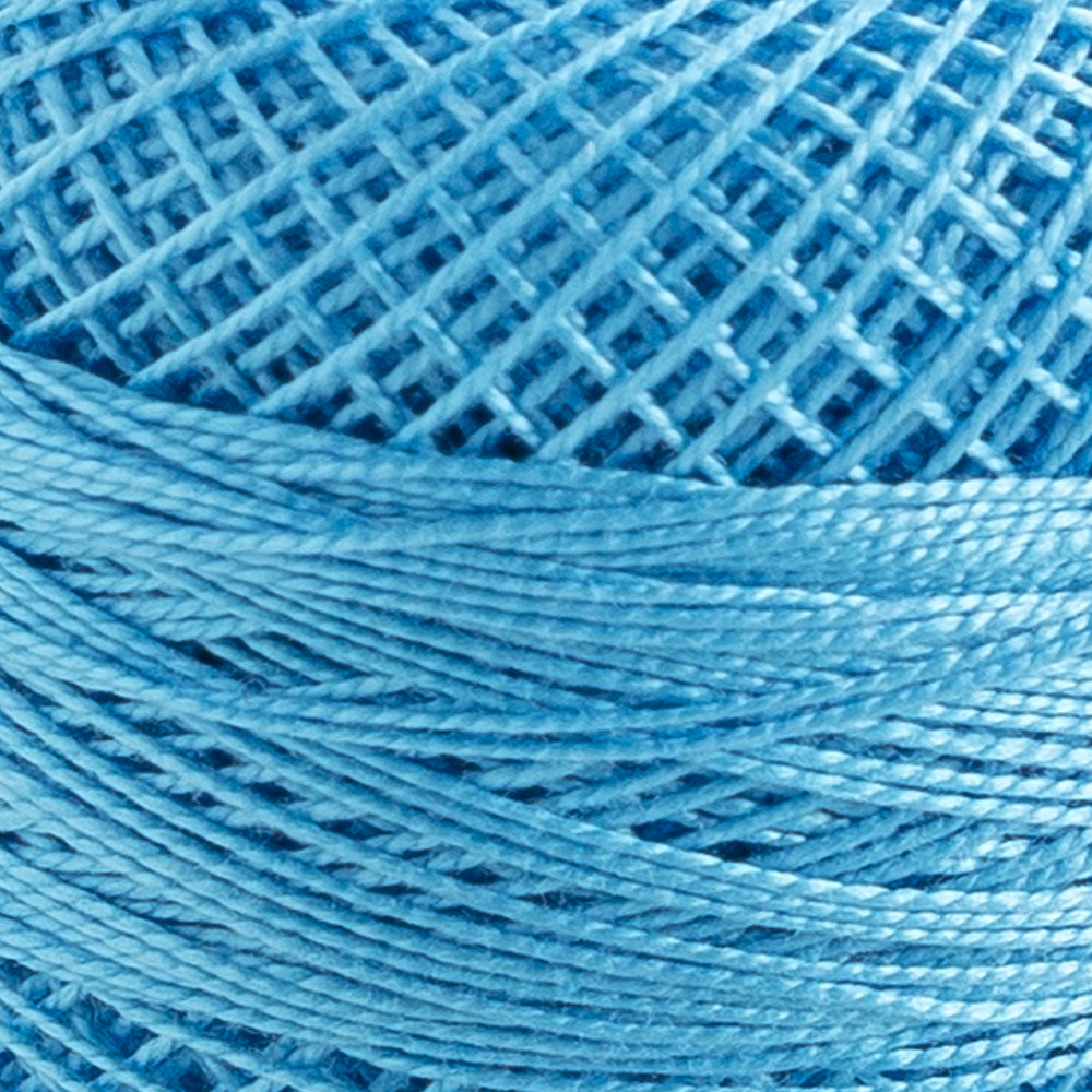 Domino Cotton Perle Size 12 Embroidery Thread (5 g), Turquoise - 4590012-K0216