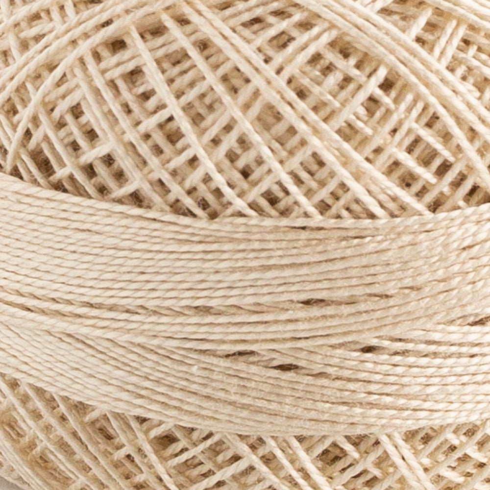Domino Cotton Perle Size 12 Embroidery Thread (5 g), Ecru - 4590012-K0250