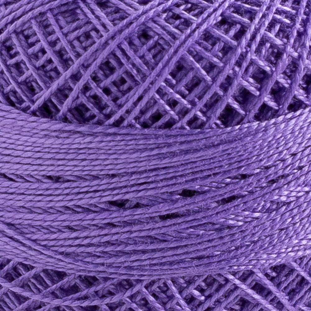 Domino Cotton Perle Size 12 Embroidery Thread (5 g), Dark Lilac - 4590012-110