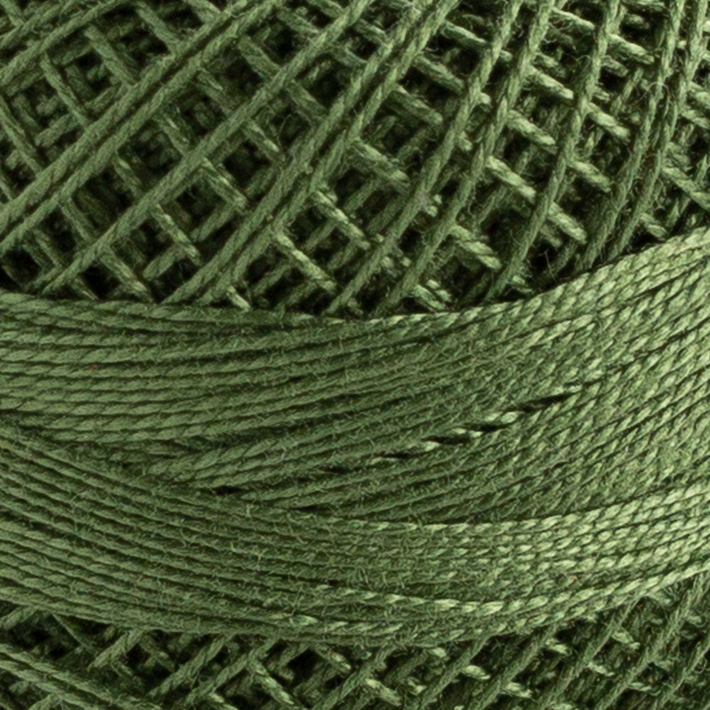 Domino Cotton Perle Size 12 Embroidery Thread (5 g), Green - 4590012-262