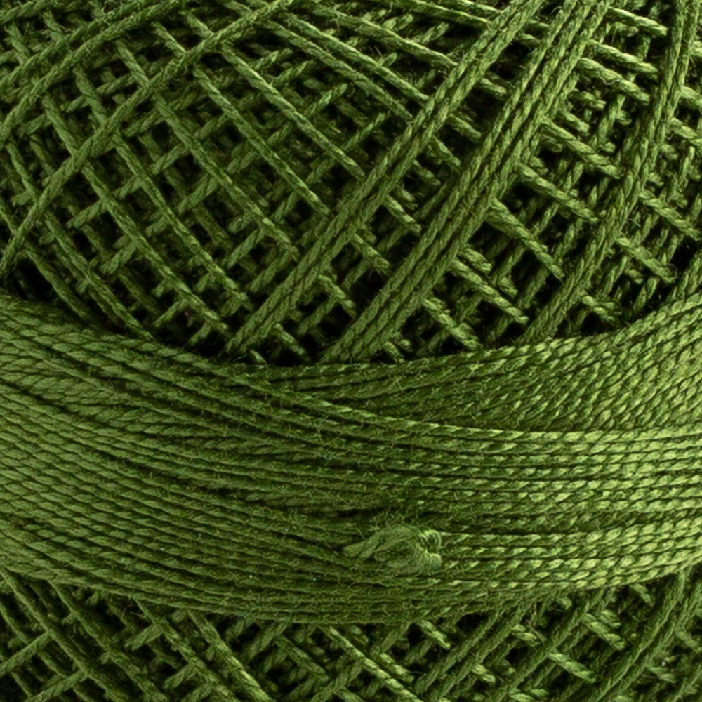 Domino Cotton Perle Size 12 Embroidery Thread (5 g), Green - 4590012-268