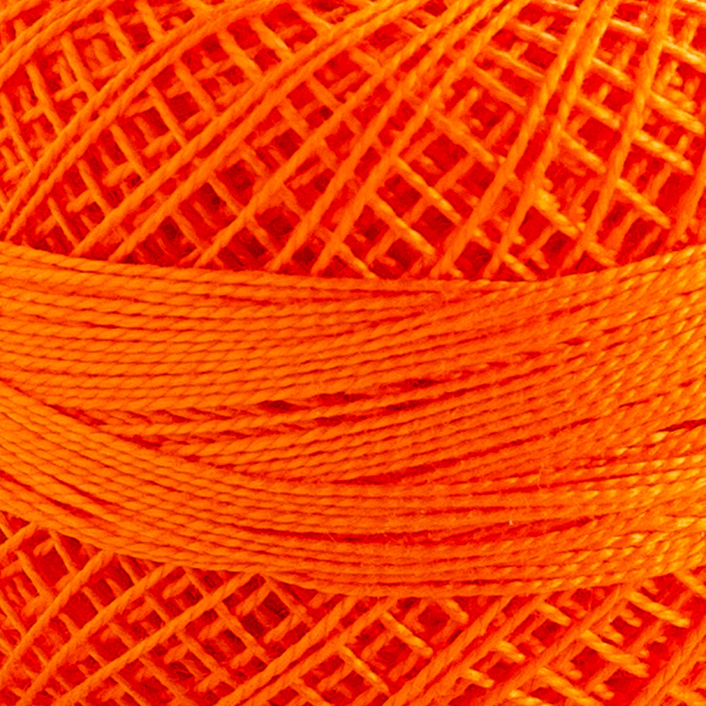 Domino Cotton Perle Size 12 Embroidery Thread (5 g), Orange - 4590012-330