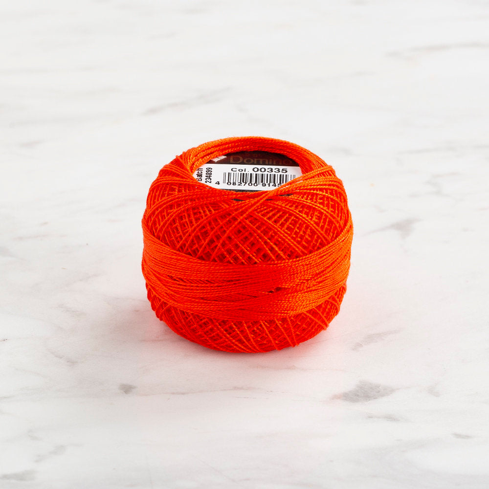 Domino Cotton Perle Size 12 Embroidery Thread (5 g), Red - 4590012-335