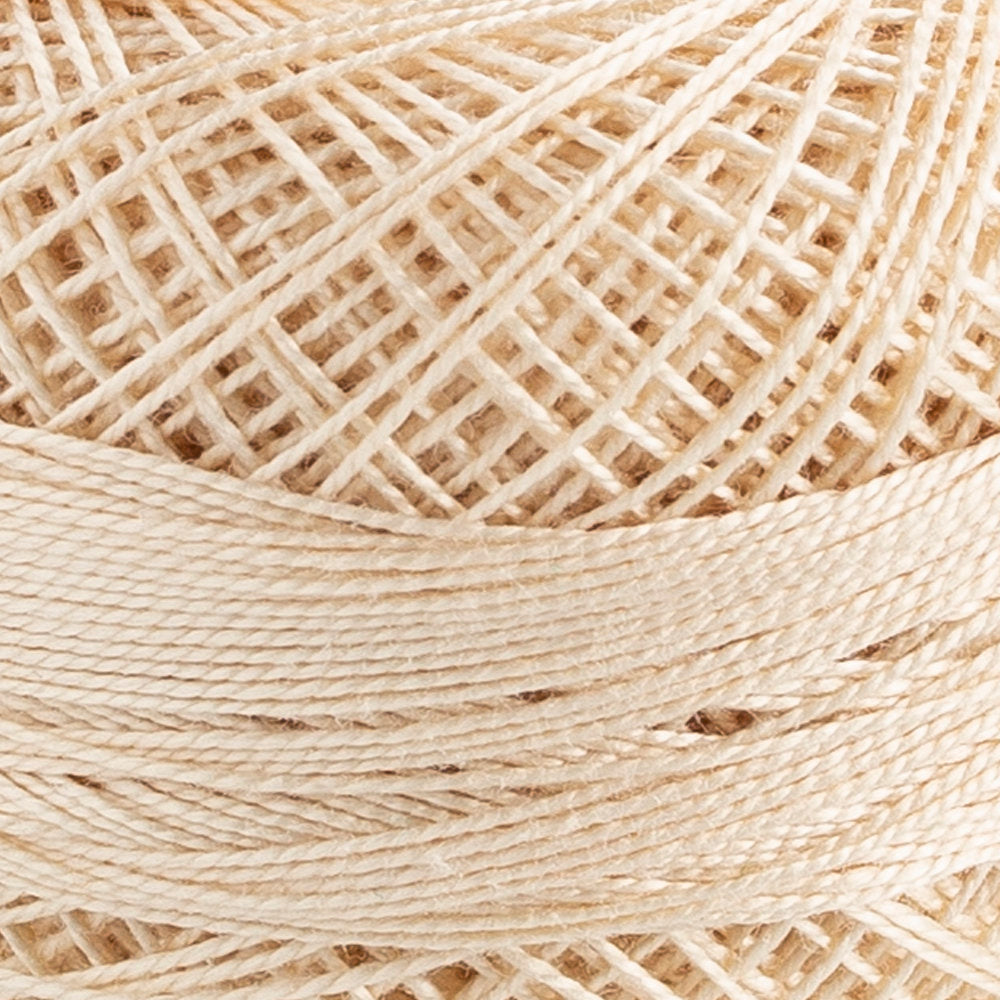 Domino Cotton Perle Size 12 Embroidery Thread (5 g), Krem - 4590012-387
