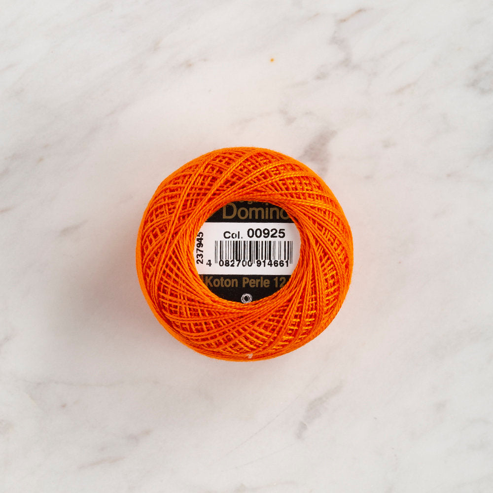Domino Cotton Perle Size 12 Embroidery Thread (5 g), Orange - 4590012-925