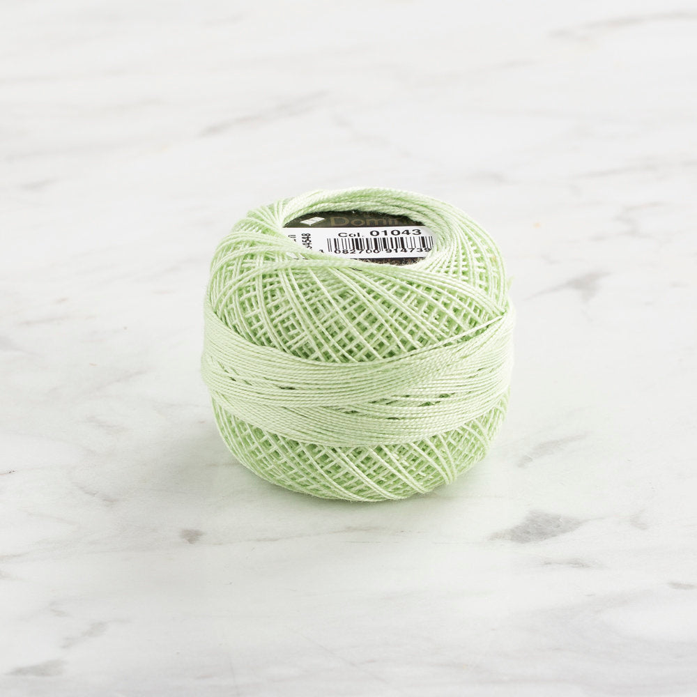 Domino Cotton Perle Size 12 Embroidery Thread (5 g), Light Green - 4590012-1043