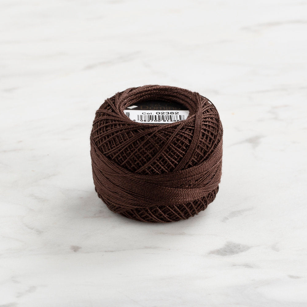 Domino Cotton Perle Size 12 Embroidery Thread (5 g), Brown - 4590012-2382