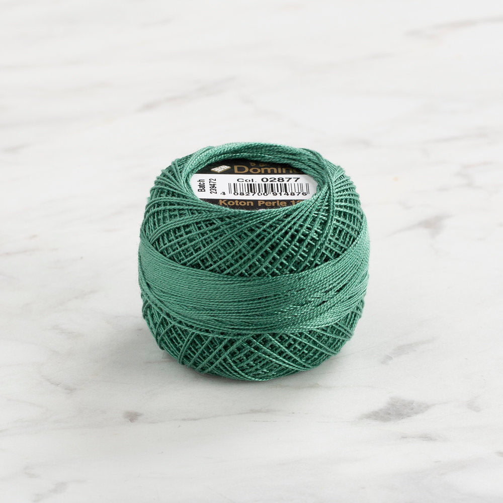 Domino Cotton Perle Size 12 Embroidery Thread (5 g), Green - 4590012-2877