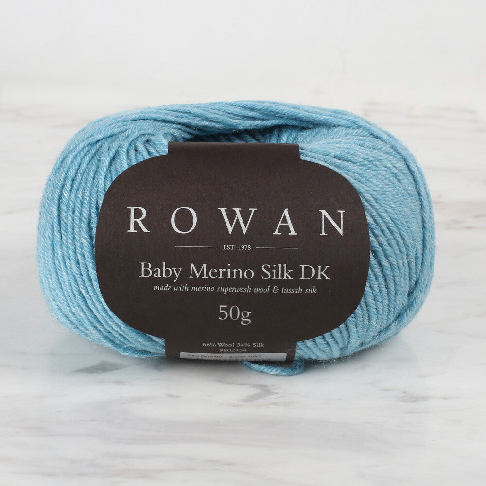 Rowan Baby Merino Silk DK Yarn, Blue - 00699