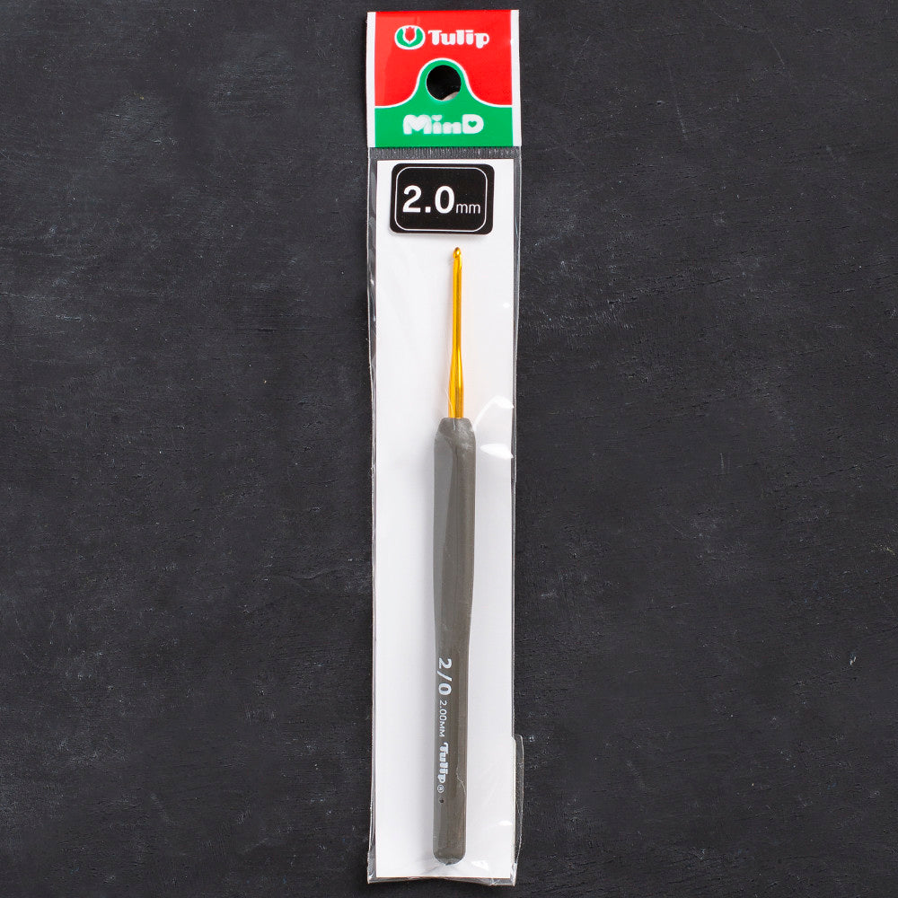 Tulip Etimo 2 mm Crochet Hook with Soft Handle - Brown - T15-200e