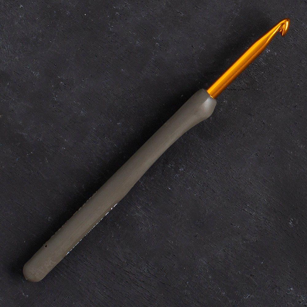 Tulip Etimo 5 mm Crochet Hook with Soft Handle - Brown - T15-800e