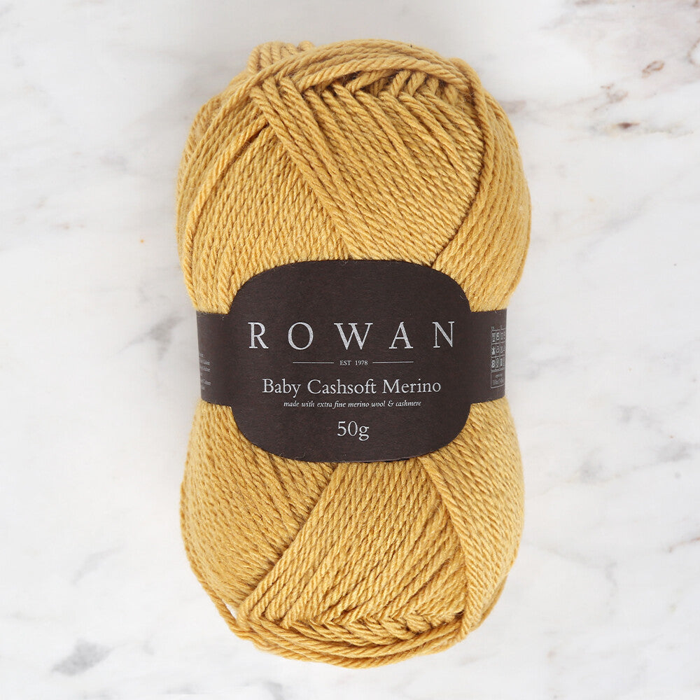 Rowan Baby Cashsoft Merino Yarn, Mustard - 00123
