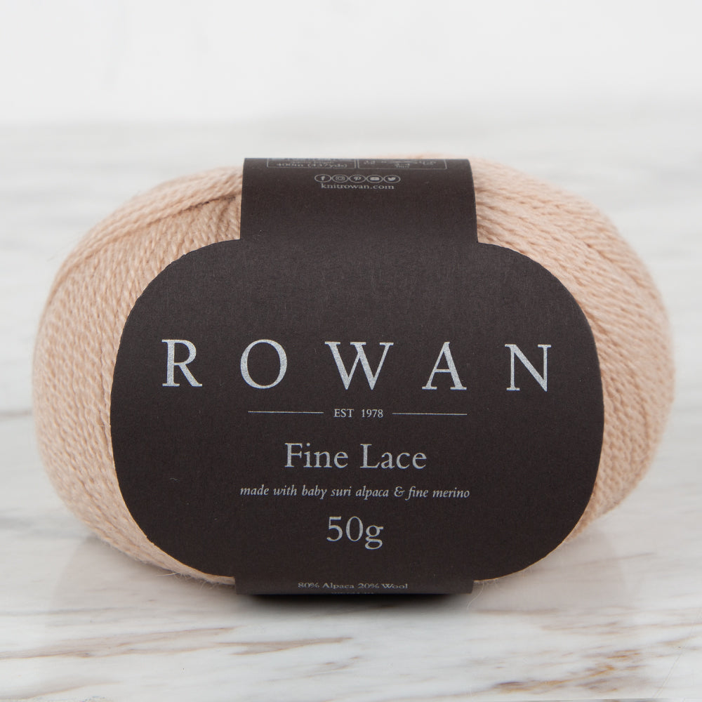 Rowan Fine Lace 50gr Hand Knitting Yarn, Beige - 00920