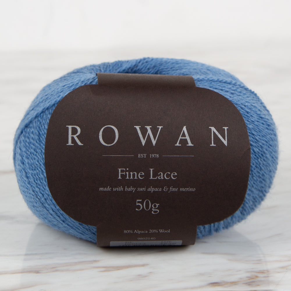 Rowan Fine Lace 50gr Hand Knitting Yarn, Blue - 00923
