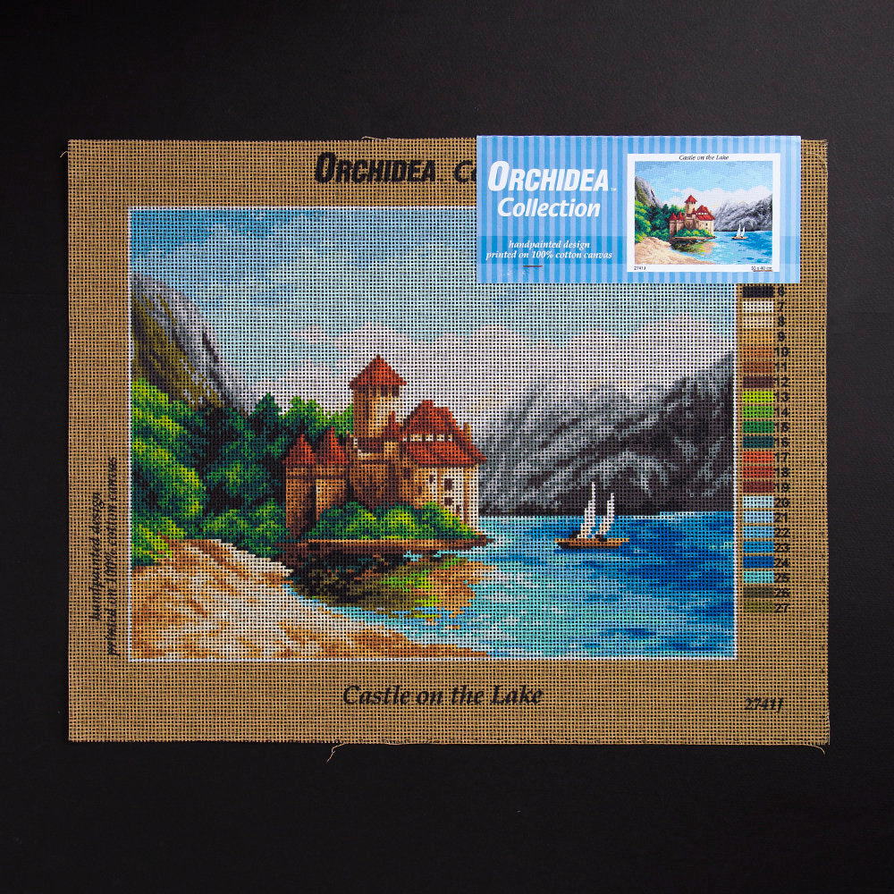 Orchidea 30x40cm Printed Gobelin, Castle on the Lake - 2741J