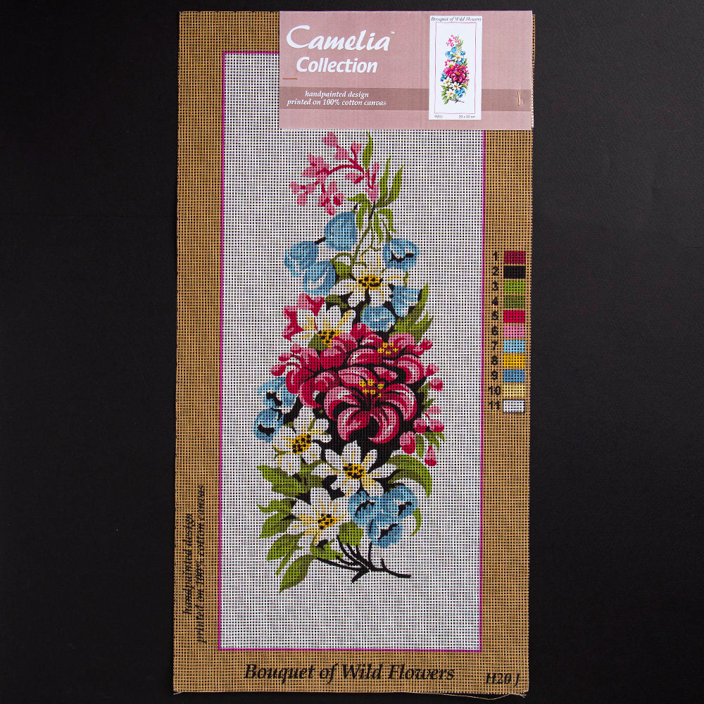 Orchidea 20x50cm Printed Gobelin, Bouquet of Wild Flowers - H20J