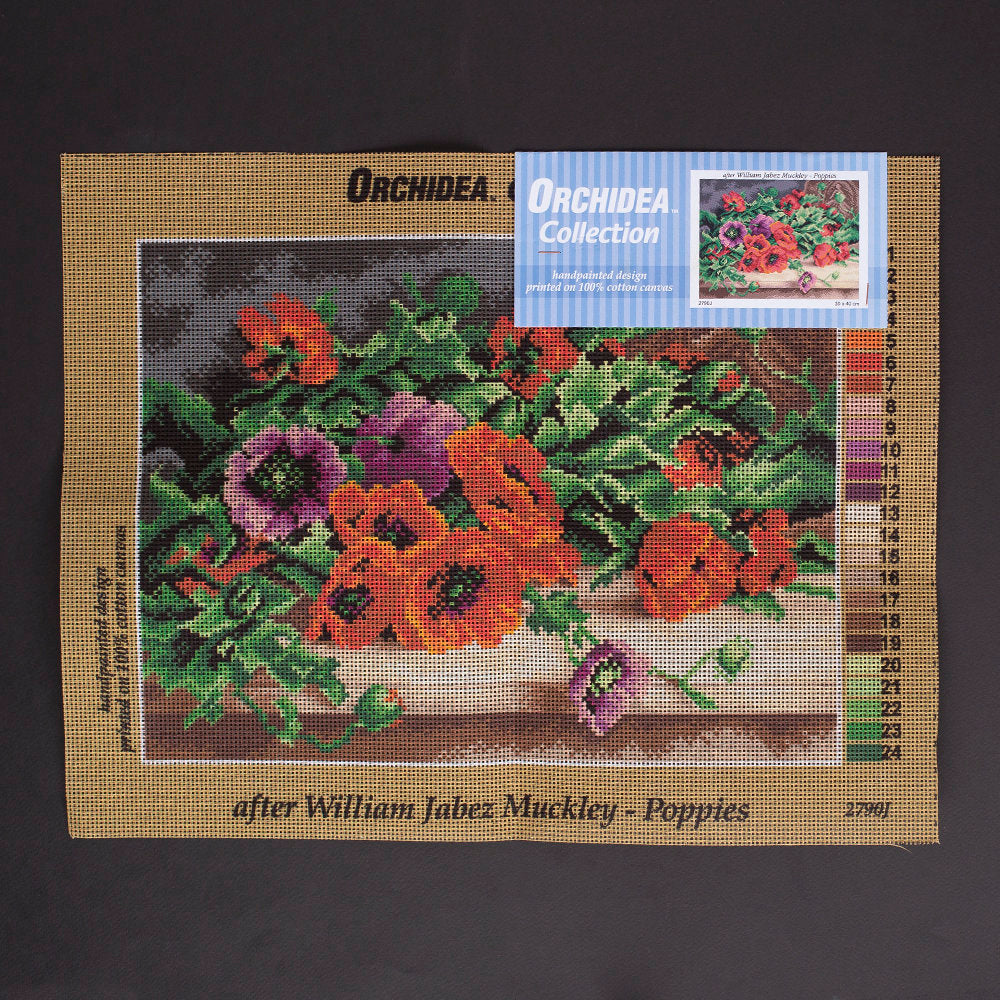 Orchidea 30x40cm Printed Gobelin, William Jabez Muckley - Poppies - 2790J