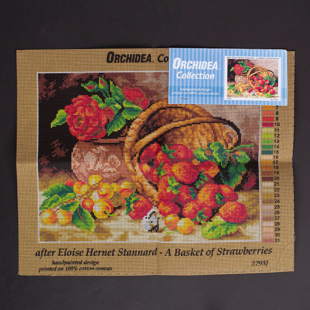 Orchidea 30x40cm Printed Gobelin, Eloise Harriet Stannard - A Basket of Strawberries - 2793J