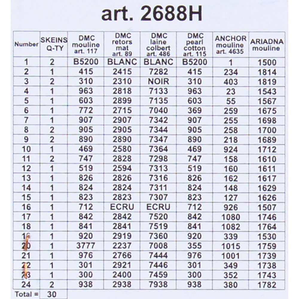 Orchidea 24x30cm Printed Gobelin, House near the River - 2688H