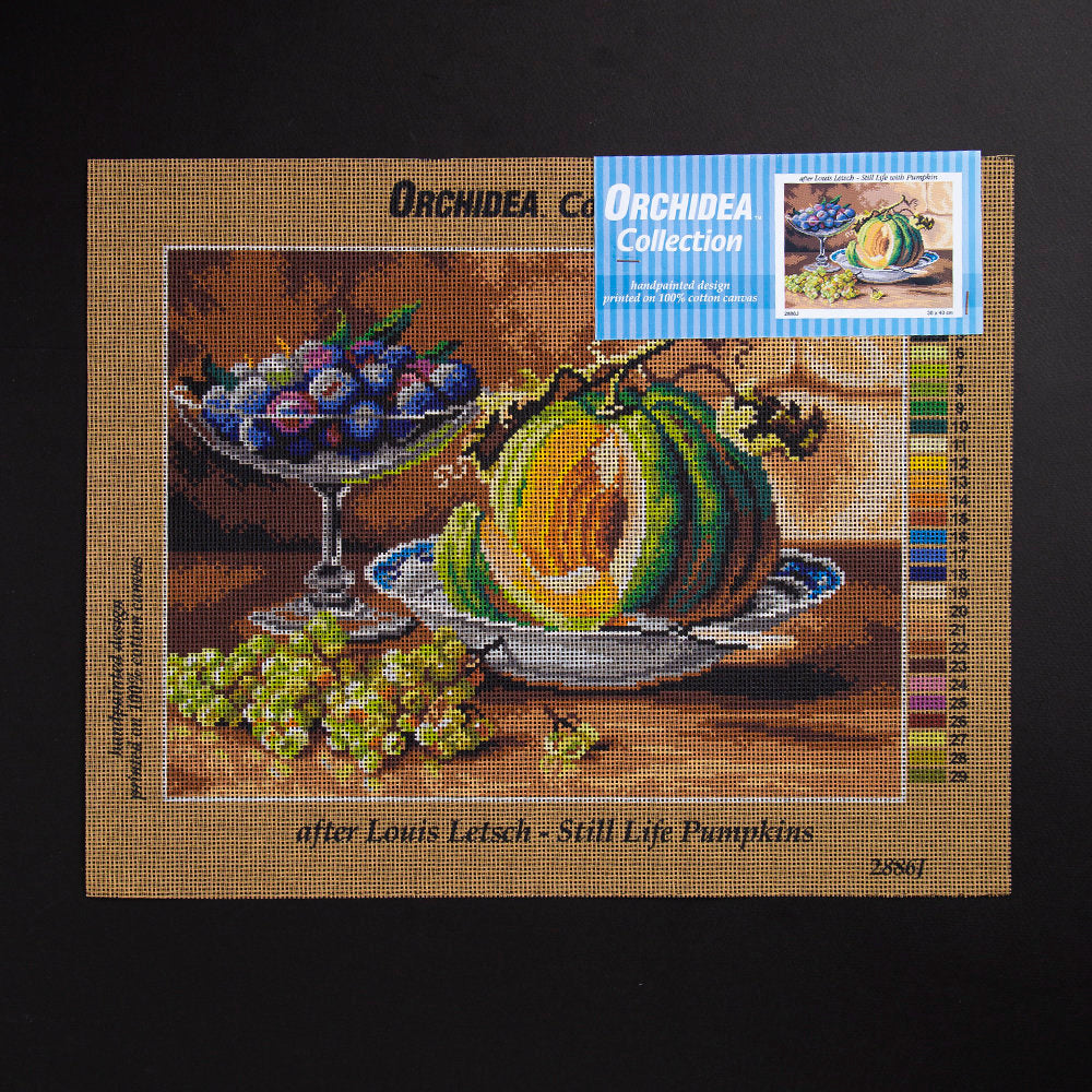 Orchidea 30x40cm Printed Gobelin, Louis Letsch - Still Life with Pumpkin - 2886J