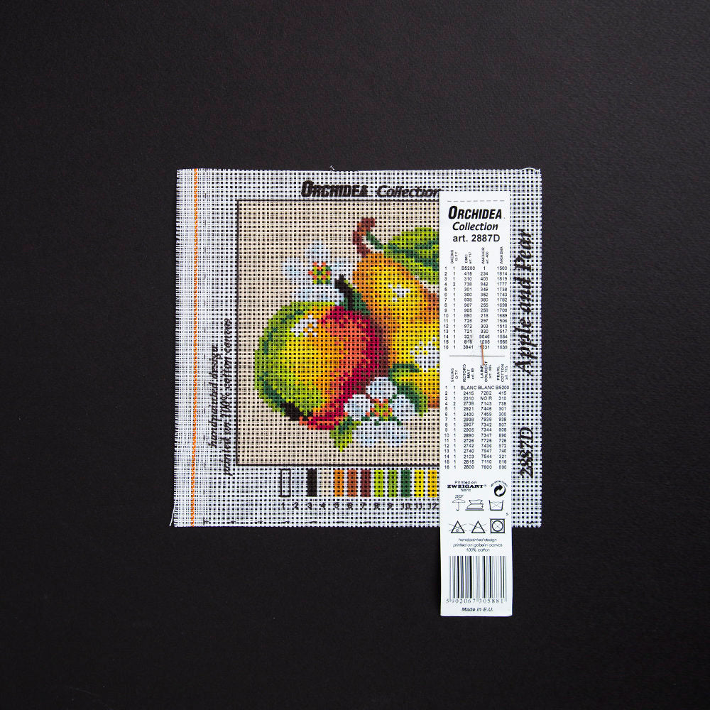 Orchidea 15x15cm Printed Gobelin, An Apple and a Pear - 2887D