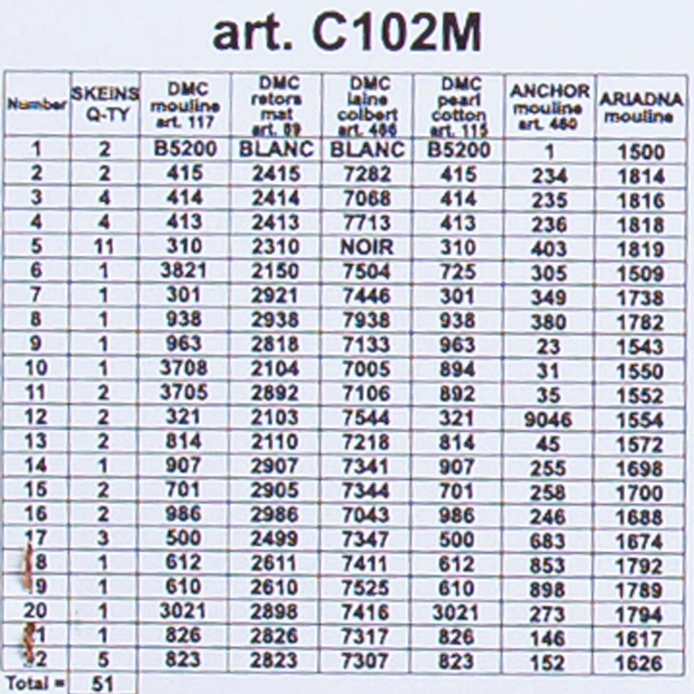 Orchidea 40x50cm Printed Gobelin, Flowers, C102M
