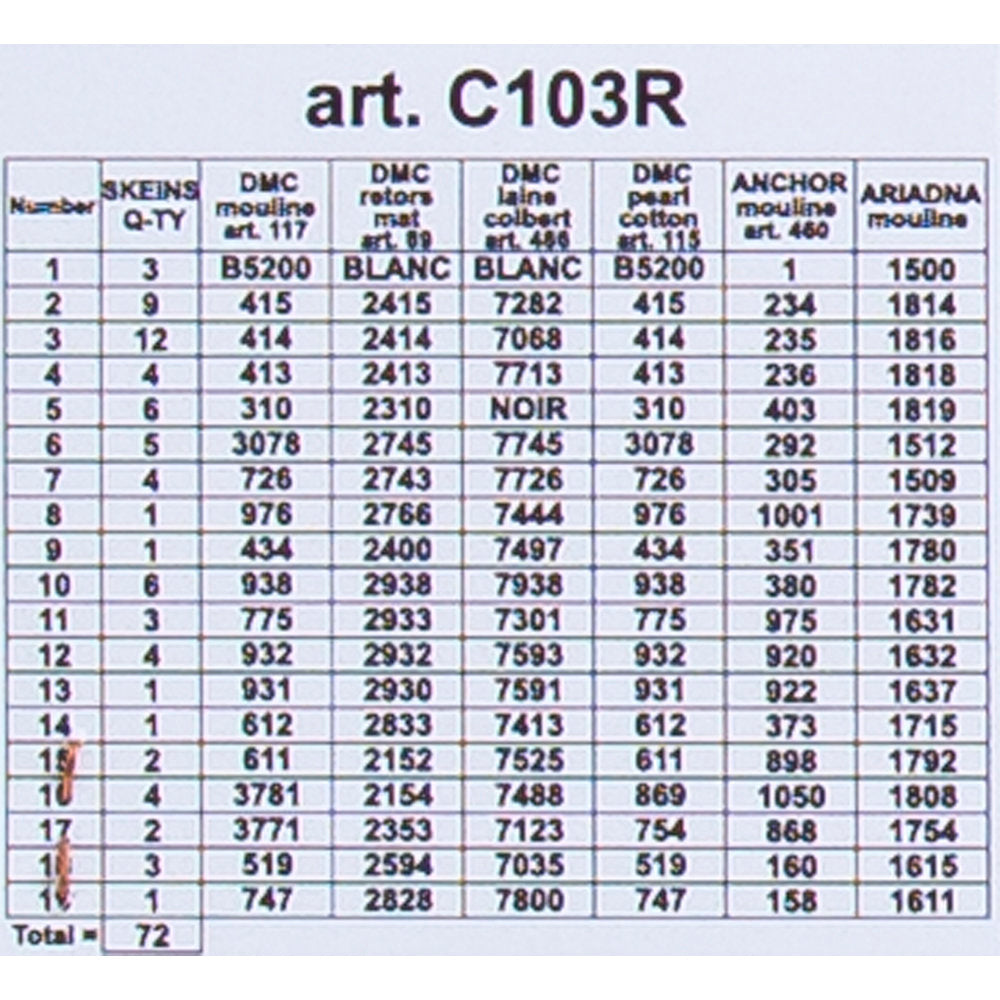 Orchidea 50x70cm Printed Gobelin, Winter Sun - C103R