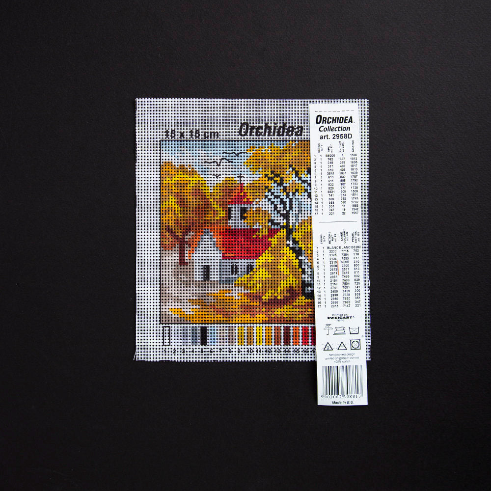 Orchidea 15x15cm Printed Gobelin, Four Seasons (Autumn) - 2958D